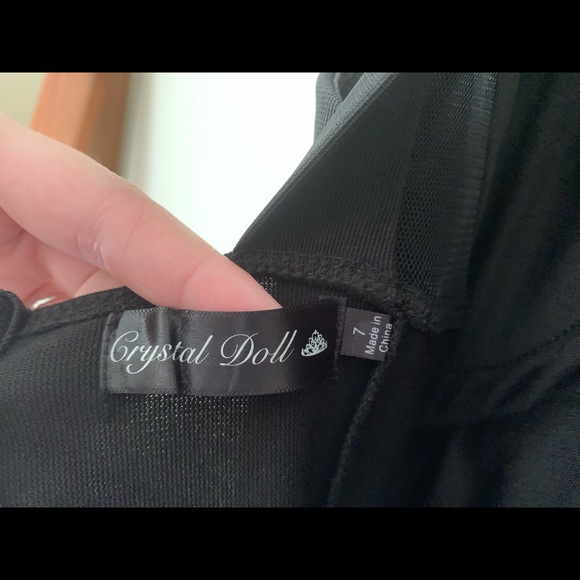 Black and Blue Rose Dress - Picture 3 of 3